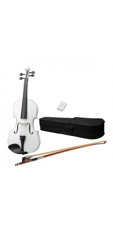 16" Acoustic Viola   Case   Bow   Rosin White