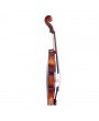 Glarry 3/4 Classic Solid Wood Violin Case Bow Violin Strings Rosin Shoulder Rest Electronic Tuner