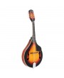 Glarry A Style 8-String Acoustic Mandolin Flatback Acoustic Mandolin with Pick Guard Sunset Color