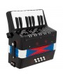 17-Key 8 Bass Kids Accordion Children's Mini Musical Instrument Easy to Learn Music Black