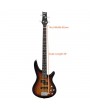 Glarry GIB Electric Bass Guitar Full Size 4 String Sunset Color