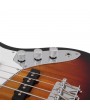 Glarry GJazz Bass with Electirc Bass Amplifier Power Wire Tools Sunset
